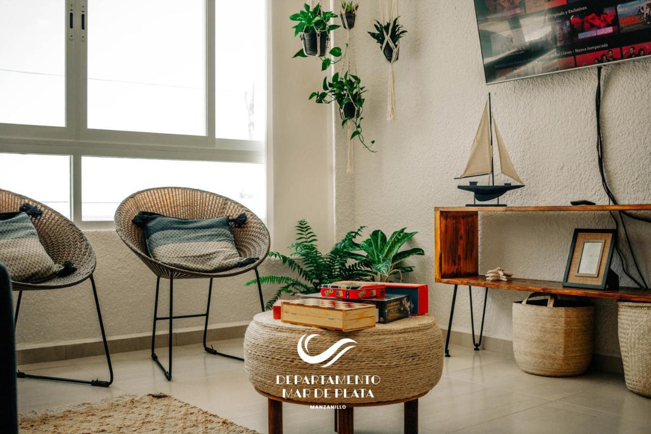 Hermoso Departamento Nuevo A 50 Metros De Playa!! Мансанильо Экстерьер фото